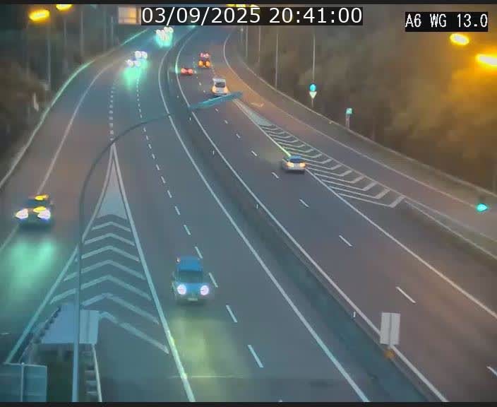 <h2>Traffic live webcam Luxembourg Mamer - A6 - BK 13 - direction Luxembourg/France/Allemagne</h2>