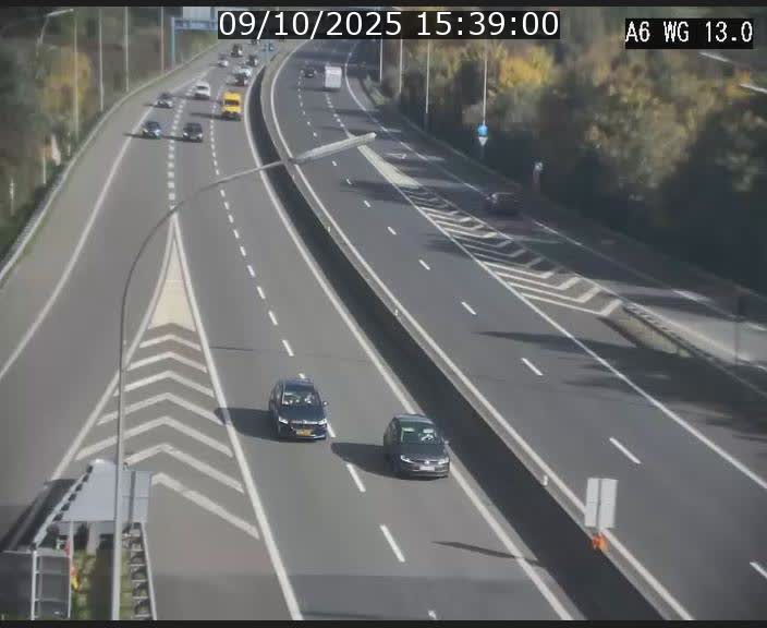 <h2>Traffic live webcam Luxembourg Mamer - A6 - BK 13 - direction Luxembourg/France/Allemagne</h2>