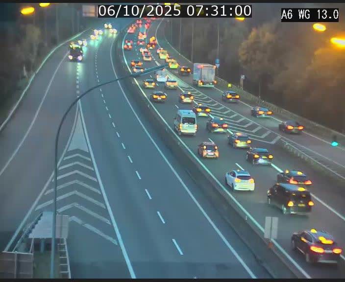 <h2>Traffic live webcam Luxembourg Mamer - A6 - BK 13 - direction Luxembourg/France/Allemagne</h2>