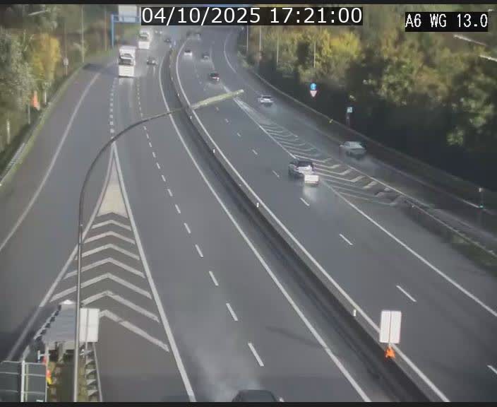 <h2>Traffic live webcam Luxembourg Mamer - A6 - BK 13 - direction Luxembourg/France/Allemagne</h2>