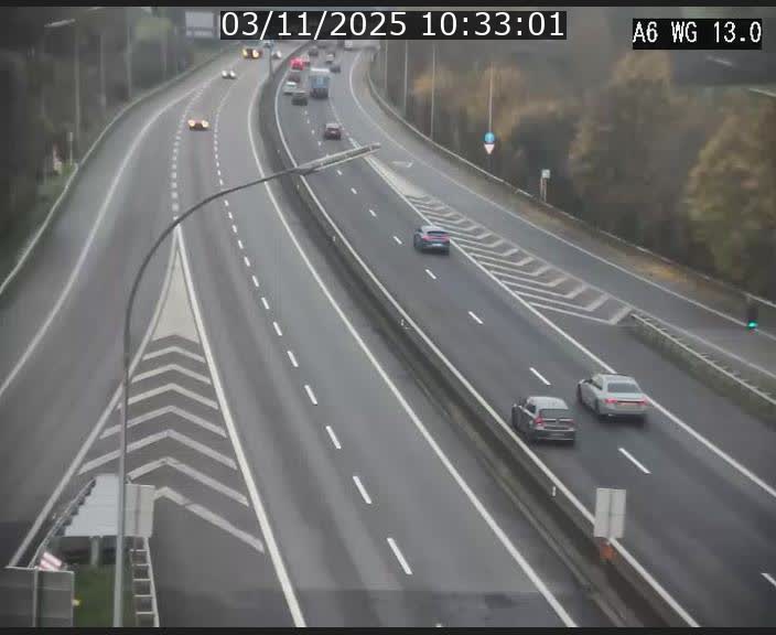 <h2>Traffic live webcam Luxembourg Mamer - A6 - BK 13 - direction Luxembourg/France/Allemagne</h2>