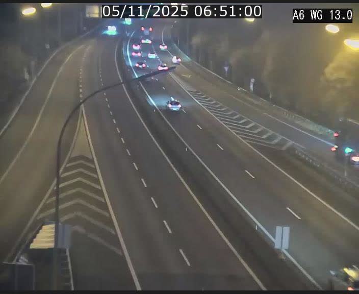 <h2>Traffic live webcam Luxembourg Mamer - A6 - BK 13 - direction Luxembourg/France/Allemagne</h2>