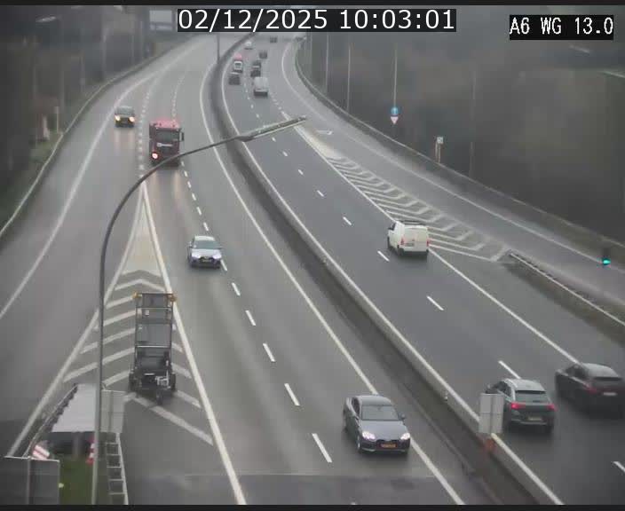 <h2>Traffic live webcam Luxembourg Mamer - A6 - BK 13 - direction Luxembourg/France/Allemagne</h2>
