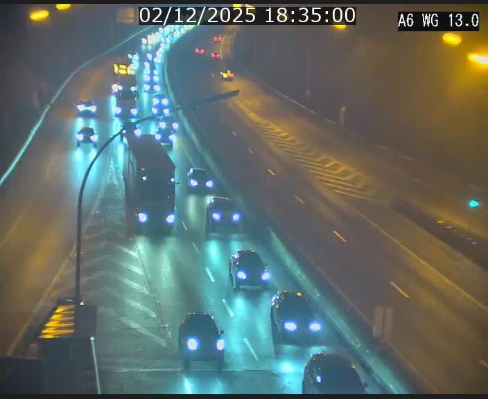 <h2>Traffic live webcam Luxembourg Mamer - A6 - BK 13 - direction Luxembourg/France/Allemagne</h2>