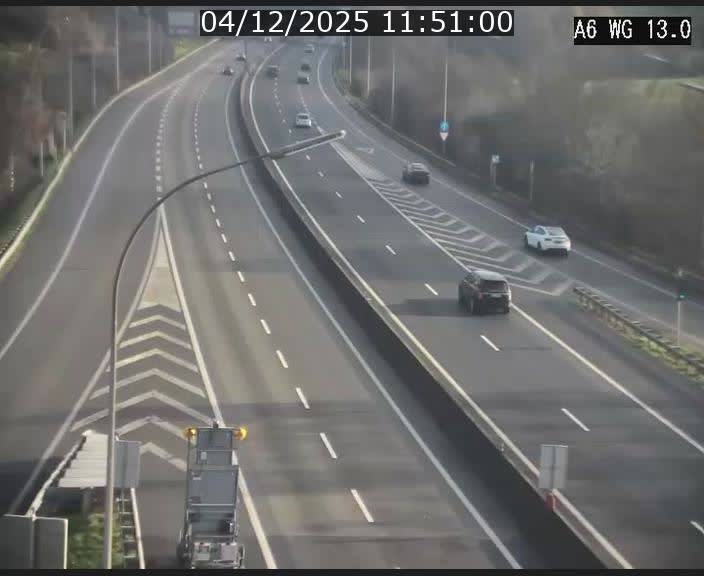 <h2>Traffic live webcam Luxembourg Mamer - A6 - BK 13 - direction Luxembourg/France/Allemagne</h2>