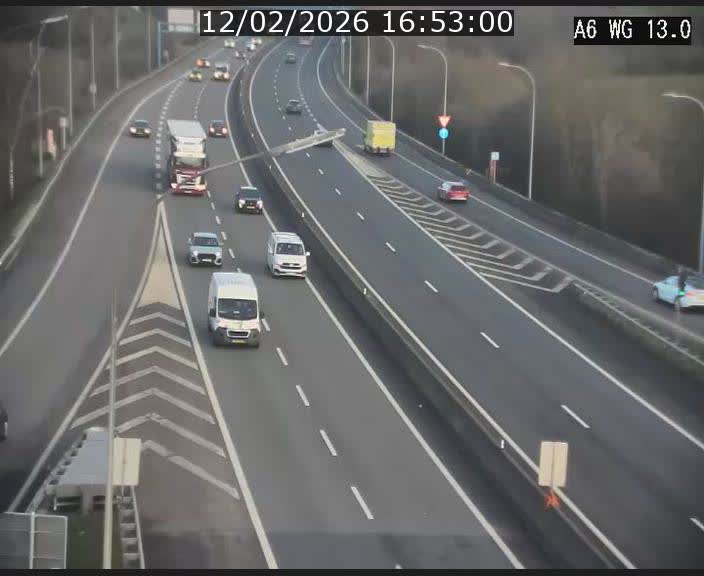 <h2>Traffic live webcam Luxembourg Mamer - A6 - BK 13 - direction Luxembourg/France/Allemagne</h2>