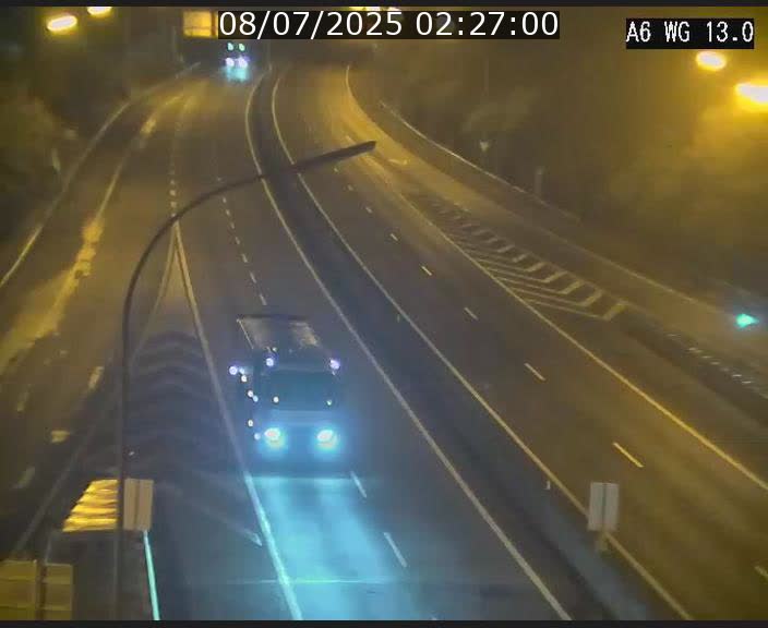 Traffic live webcam Luxembourg Mamer - A6 - BK 13 - direction Luxembourg/France/Allemagne