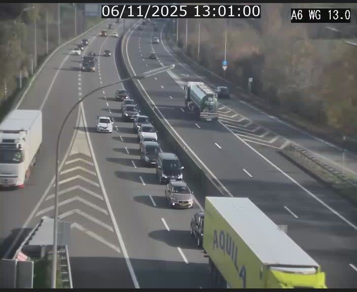 <h2>Traffic live webcam Luxembourg Mamer - A6 - BK 13 - direction Luxembourg/France/Allemagne</h2>
