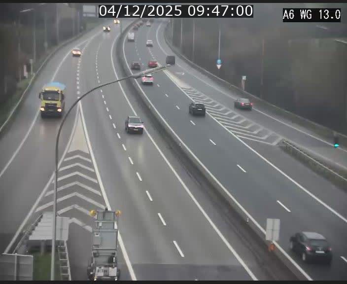 <h2>Traffic live webcam Luxembourg Mamer - A6 - BK 13 - direction Luxembourg/France/Allemagne</h2>
