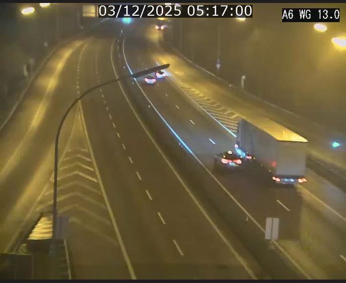 <h2>Traffic live webcam Luxembourg Mamer - A6 - BK 13 - direction Luxembourg/France/Allemagne</h2>