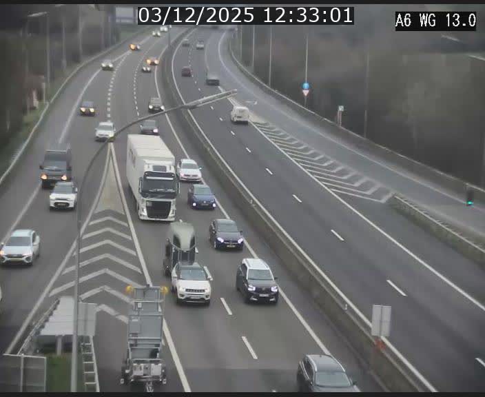 <h2>Traffic live webcam Luxembourg Mamer - A6 - BK 13 - direction Luxembourg/France/Allemagne</h2>