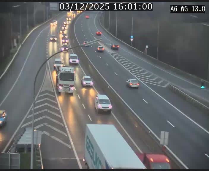 <h2>Traffic live webcam Luxembourg Mamer - A6 - BK 13 - direction Luxembourg/France/Allemagne</h2>