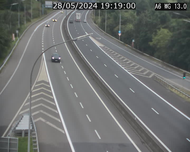 <h2>Traffic live webcam Luxembourg Mamer - A6 - BK 13 - direction Luxembourg/France/Allemagne</h2>