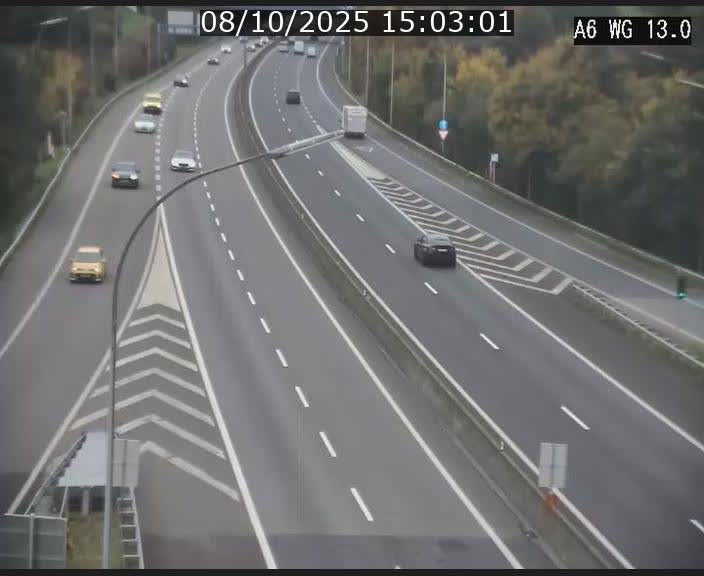 <h2>Traffic live webcam Luxembourg Mamer - A6 - BK 13 - direction Luxembourg/France/Allemagne</h2>