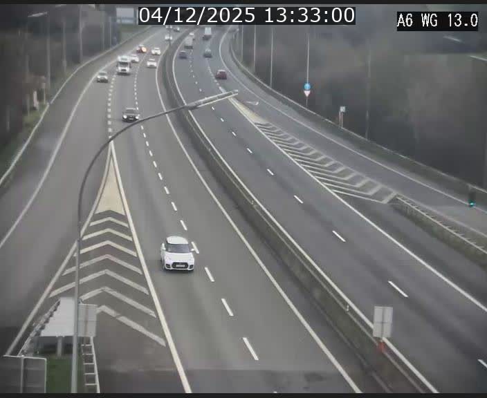 <h2>Traffic live webcam Luxembourg Mamer - A6 - BK 13 - direction Luxembourg/France/Allemagne</h2>