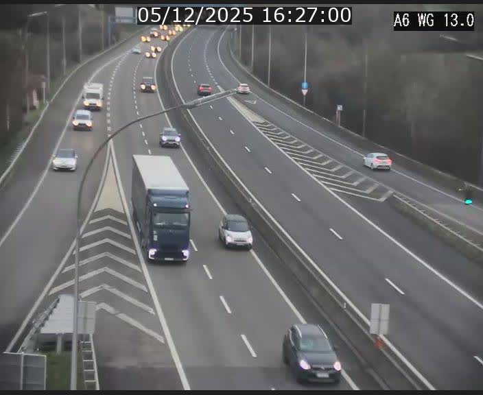 <h2>Traffic live webcam Luxembourg Mamer - A6 - BK 13 - direction Luxembourg/France/Allemagne</h2>
