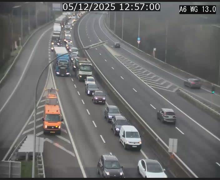 <h2>Traffic live webcam Luxembourg Mamer - A6 - BK 13 - direction Luxembourg/France/Allemagne</h2>