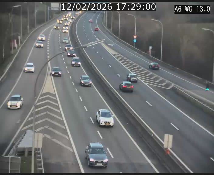 <h2>Traffic live webcam Luxembourg Mamer - A6 - BK 13 - direction Luxembourg/France/Allemagne</h2>