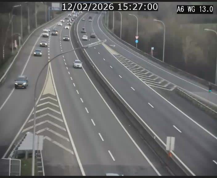 <h2>Traffic live webcam Luxembourg Mamer - A6 - BK 13 - direction Luxembourg/France/Allemagne</h2>