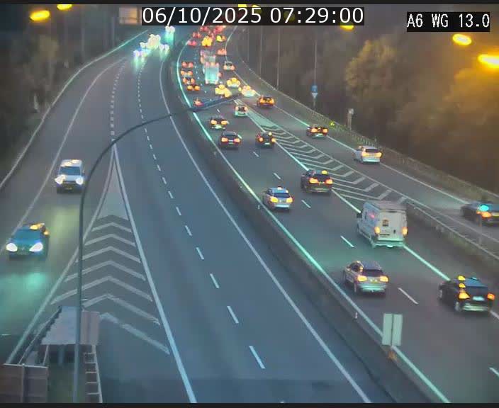 <h2>Traffic live webcam Luxembourg Mamer - A6 - BK 13 - direction Luxembourg/France/Allemagne</h2>