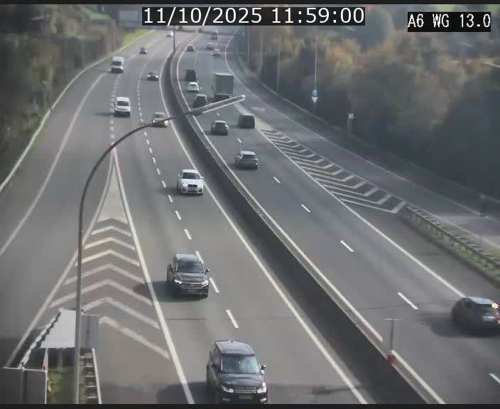 <h2>Traffic live webcam Luxembourg Mamer - A6 - BK 13 - direction Luxembourg/France/Allemagne</h2>