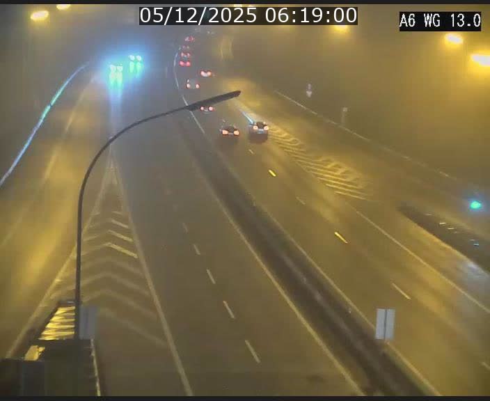 <h2>Traffic live webcam Luxembourg Mamer - A6 - BK 13 - direction Luxembourg/France/Allemagne</h2>