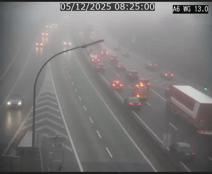 <h2>Traffic live webcam Luxembourg Mamer - A6 - BK 13 - direction Luxembourg/France/Allemagne</h2>