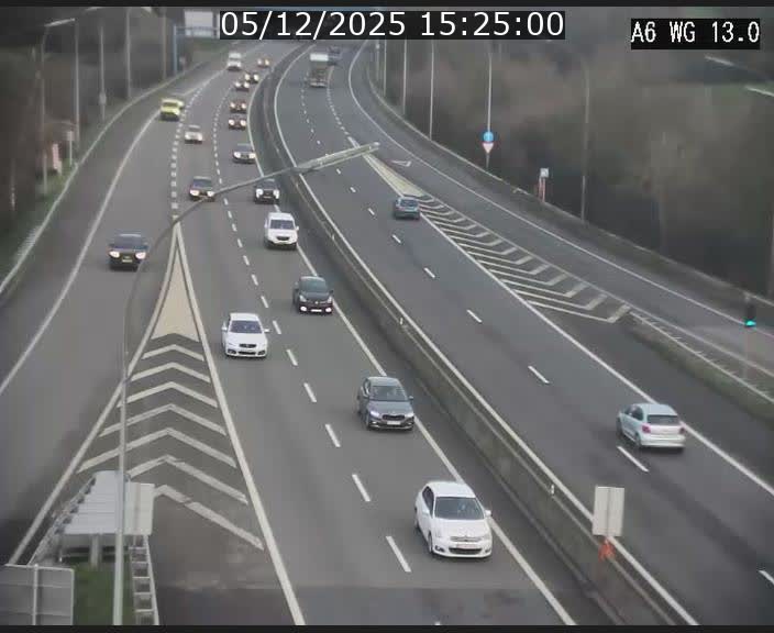 <h2>Traffic live webcam Luxembourg Mamer - A6 - BK 13 - direction Luxembourg/France/Allemagne</h2>