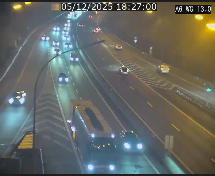 <h2>Traffic live webcam Luxembourg Mamer - A6 - BK 13 - direction Luxembourg/France/Allemagne</h2>