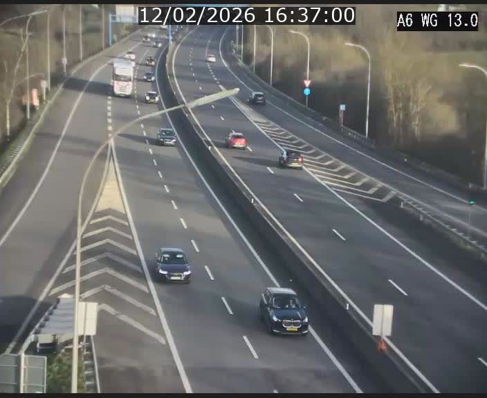 <h2>Traffic live webcam Luxembourg Mamer - A6 - BK 13 - direction Luxembourg/France/Allemagne</h2>