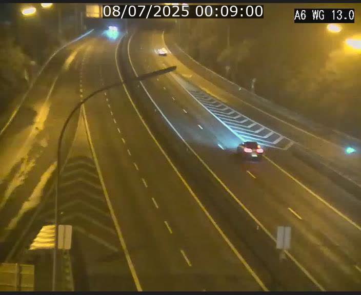 Traffic live webcam Luxembourg Mamer - A6 - BK 13 - direction Luxembourg/France/Allemagne