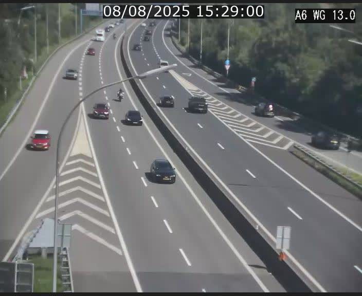 <h2>Traffic live webcam Luxembourg Mamer - A6 - BK 13 - direction Luxembourg/France/Allemagne</h2>