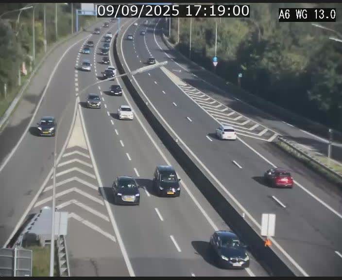 <h2>Traffic live webcam Luxembourg Mamer - A6 - BK 13 - direction Luxembourg/France/Allemagne</h2>