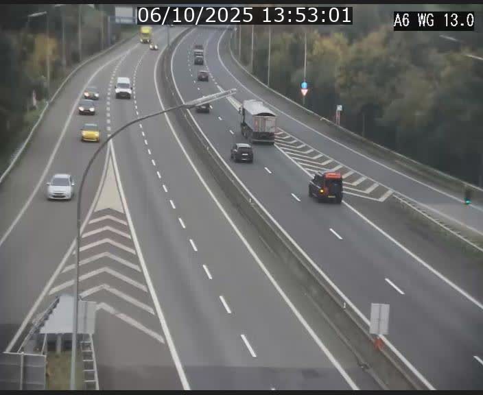 <h2>Traffic live webcam Luxembourg Mamer - A6 - BK 13 - direction Luxembourg/France/Allemagne</h2>