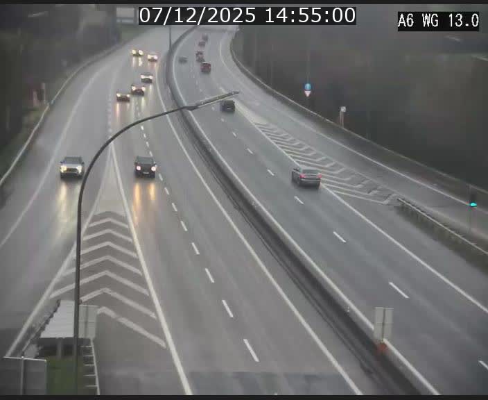 <h2>Traffic live webcam Luxembourg Mamer - A6 - BK 13 - direction Luxembourg/France/Allemagne</h2>