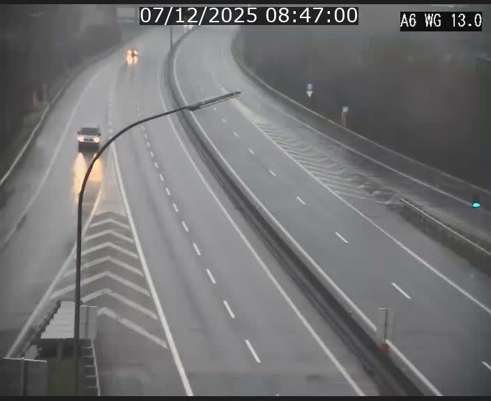 <h2>Traffic live webcam Luxembourg Mamer - A6 - BK 13 - direction Luxembourg/France/Allemagne</h2>