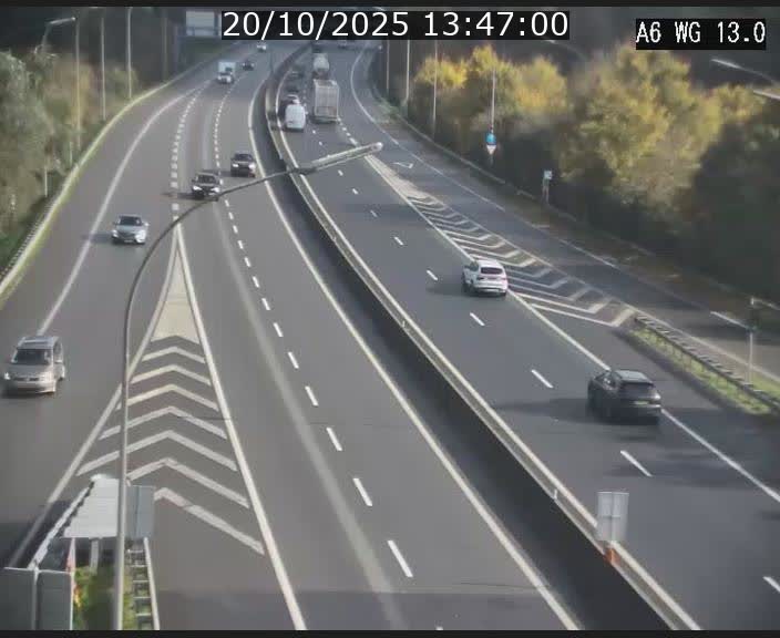 <h2>Traffic live webcam Luxembourg Mamer - A6 - BK 13 - direction Luxembourg/France/Allemagne</h2>