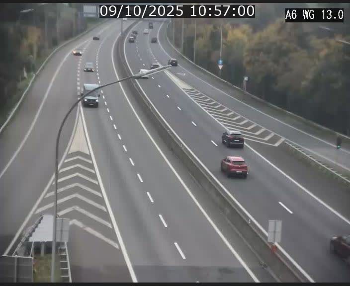 <h2>Traffic live webcam Luxembourg Mamer - A6 - BK 13 - direction Luxembourg/France/Allemagne</h2>