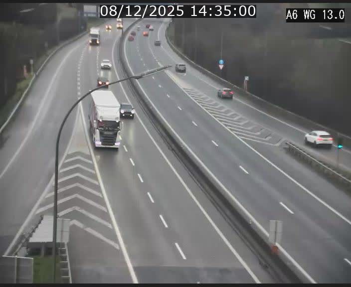 <h2>Traffic live webcam Luxembourg Mamer - A6 - BK 13 - direction Luxembourg/France/Allemagne</h2>