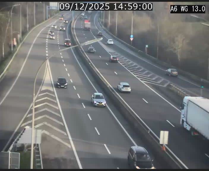 <h2>Traffic live webcam Luxembourg Mamer - A6 - BK 13 - direction Luxembourg/France/Allemagne</h2>