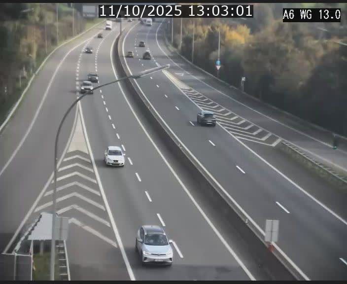<h2>Traffic live webcam Luxembourg Mamer - A6 - BK 13 - direction Luxembourg/France/Allemagne</h2>