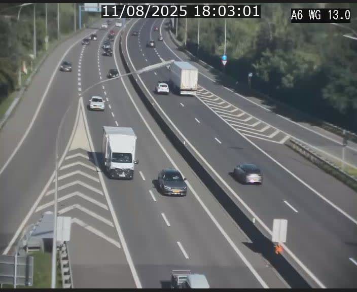 <h2>Traffic live webcam Luxembourg Mamer - A6 - BK 13 - direction Luxembourg/France/Allemagne</h2>