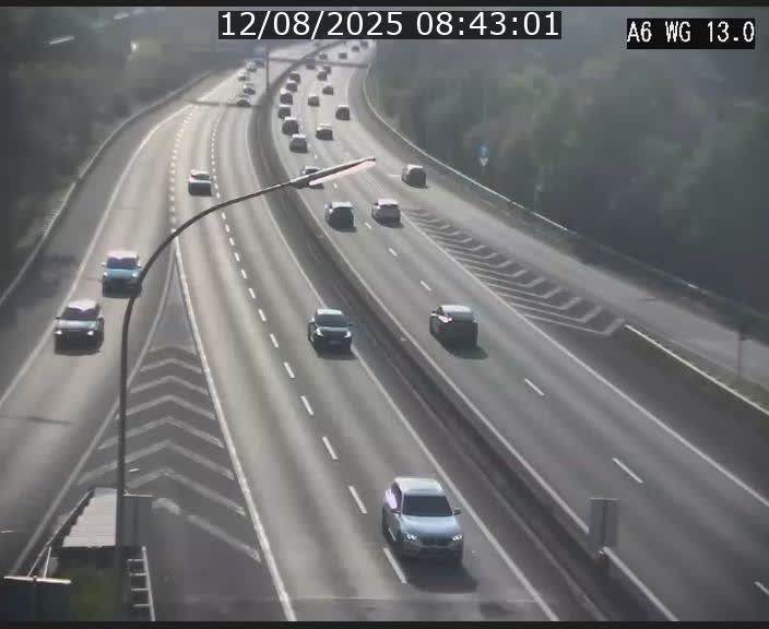 <h2>Traffic live webcam Luxembourg Mamer - A6 - BK 13 - direction Luxembourg/France/Allemagne</h2>