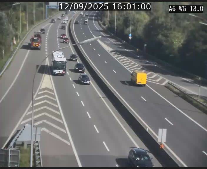 <h2>Traffic live webcam Luxembourg Mamer - A6 - BK 13 - direction Luxembourg/France/Allemagne</h2>
