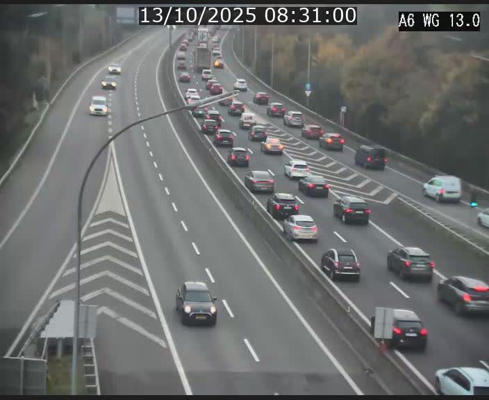 <h2>Traffic live webcam Luxembourg Mamer - A6 - BK 13 - direction Luxembourg/France/Allemagne</h2>