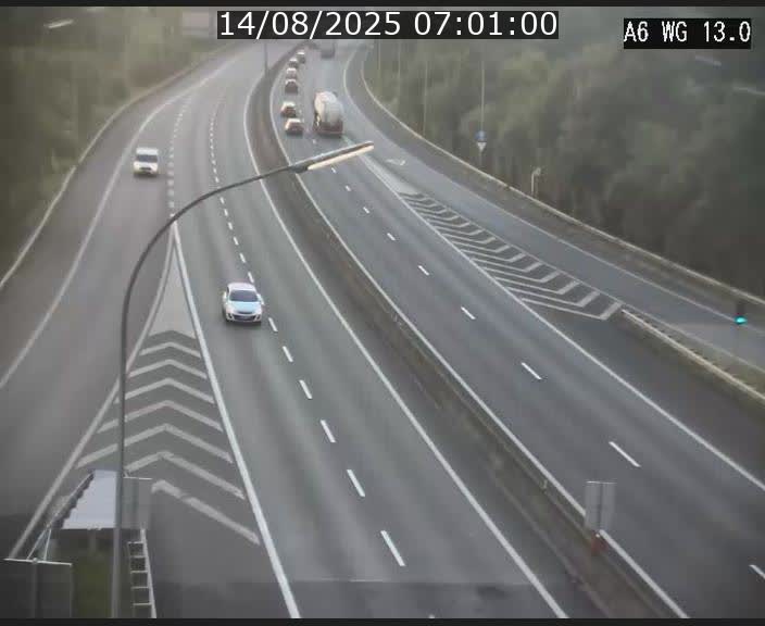 <h2>Traffic live webcam Luxembourg Mamer - A6 - BK 13 - direction Luxembourg/France/Allemagne</h2>