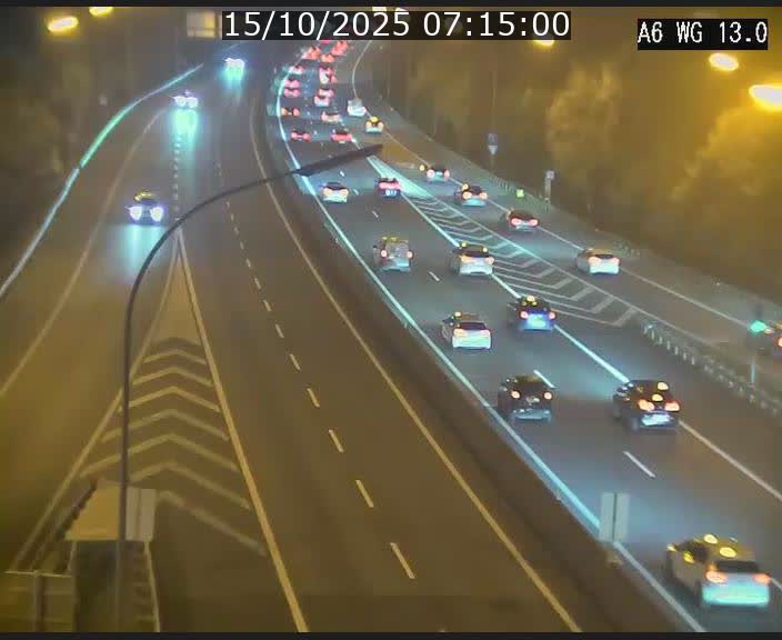 <h2>Traffic live webcam Luxembourg Mamer - A6 - BK 13 - direction Luxembourg/France/Allemagne</h2>