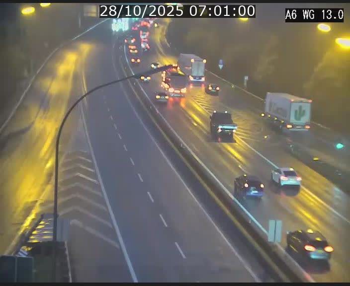 <h2>Traffic live webcam Luxembourg Mamer - A6 - BK 13 - direction Luxembourg/France/Allemagne</h2>