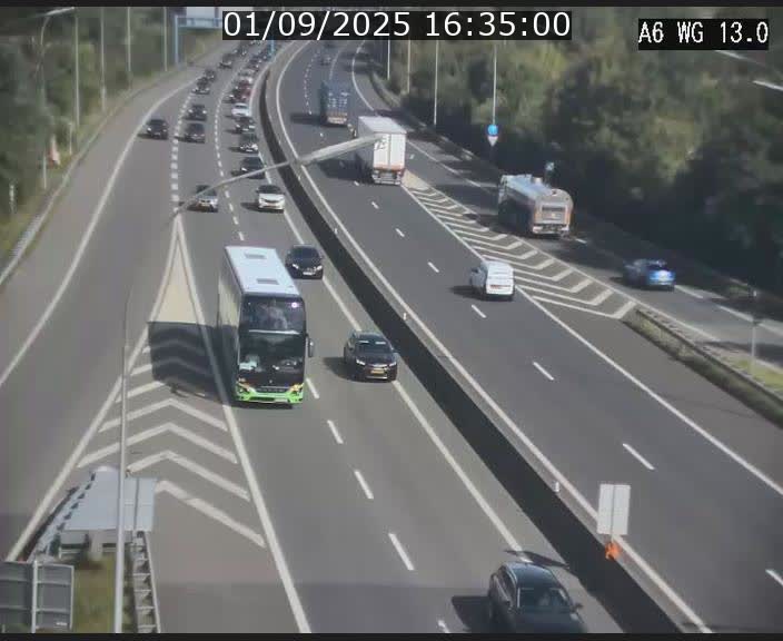 <h2>Traffic live webcam Luxembourg Mamer - A6 - BK 13 - direction Luxembourg/France/Allemagne</h2>