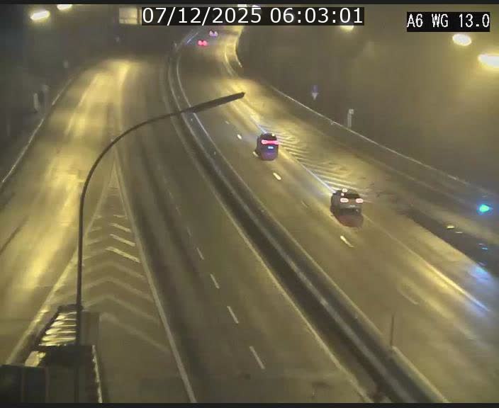 Traffic live webcam Luxembourg Mamer - A6 - BK 13 - direction Luxembourg/France/Allemagne
